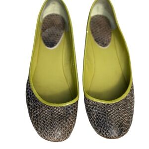 Nine West Logan snakeskin flats 7.5